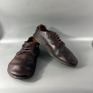 Birkenstock Alabama Brown Oils Leather Closed Toe Shoes, Size 45